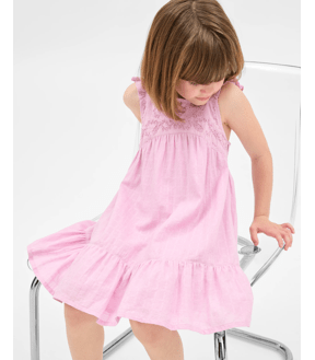 Australian Cotton Flutter Sleeve Midi Dress