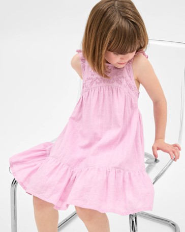 Australian Cotton Flutter Sleeve Midi Dress