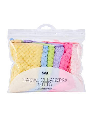 OXX Skincare 7 Piece Facial Cleansing Mitts