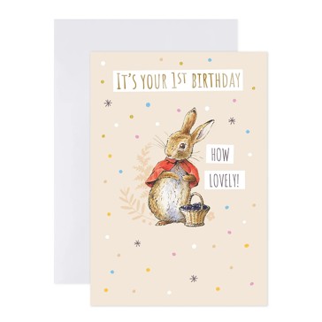 Connections from Hallmark 1st Birthday Card - It's your 1st Birthday How Lovely!