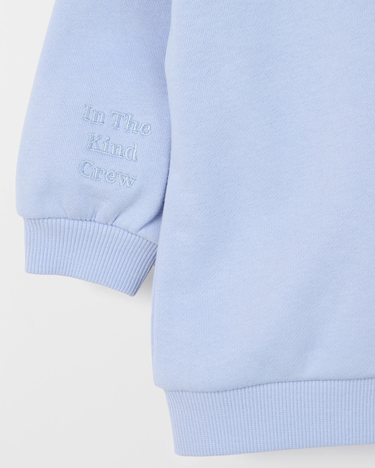 Baby Australian Cotton Blend Fleece Plain Sweatshirt - Brunnera Blue 2 of 2