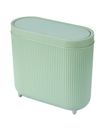 5L Push Top Bin  Sage - Anko