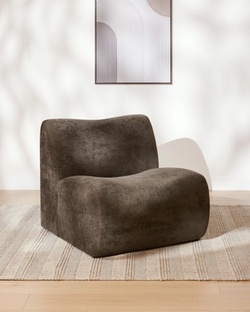 Anko Luca Lounge Chair - Chocolate