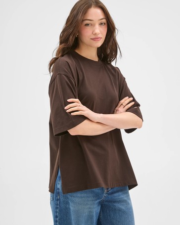 Lily Loves Australian Cotton Side Split T-Shirt