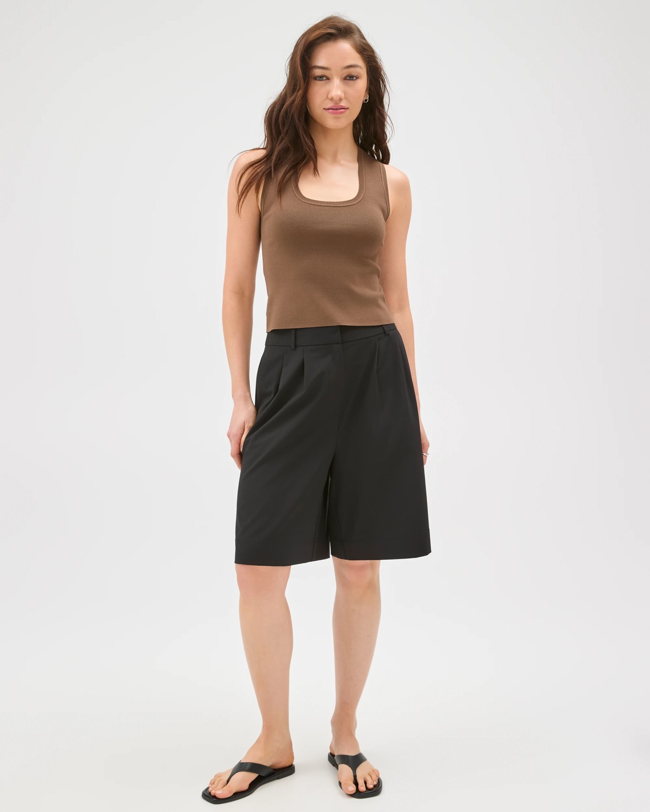 Lily Loves Horseshoe Tank Top - Smoked Taupe 2 of 6