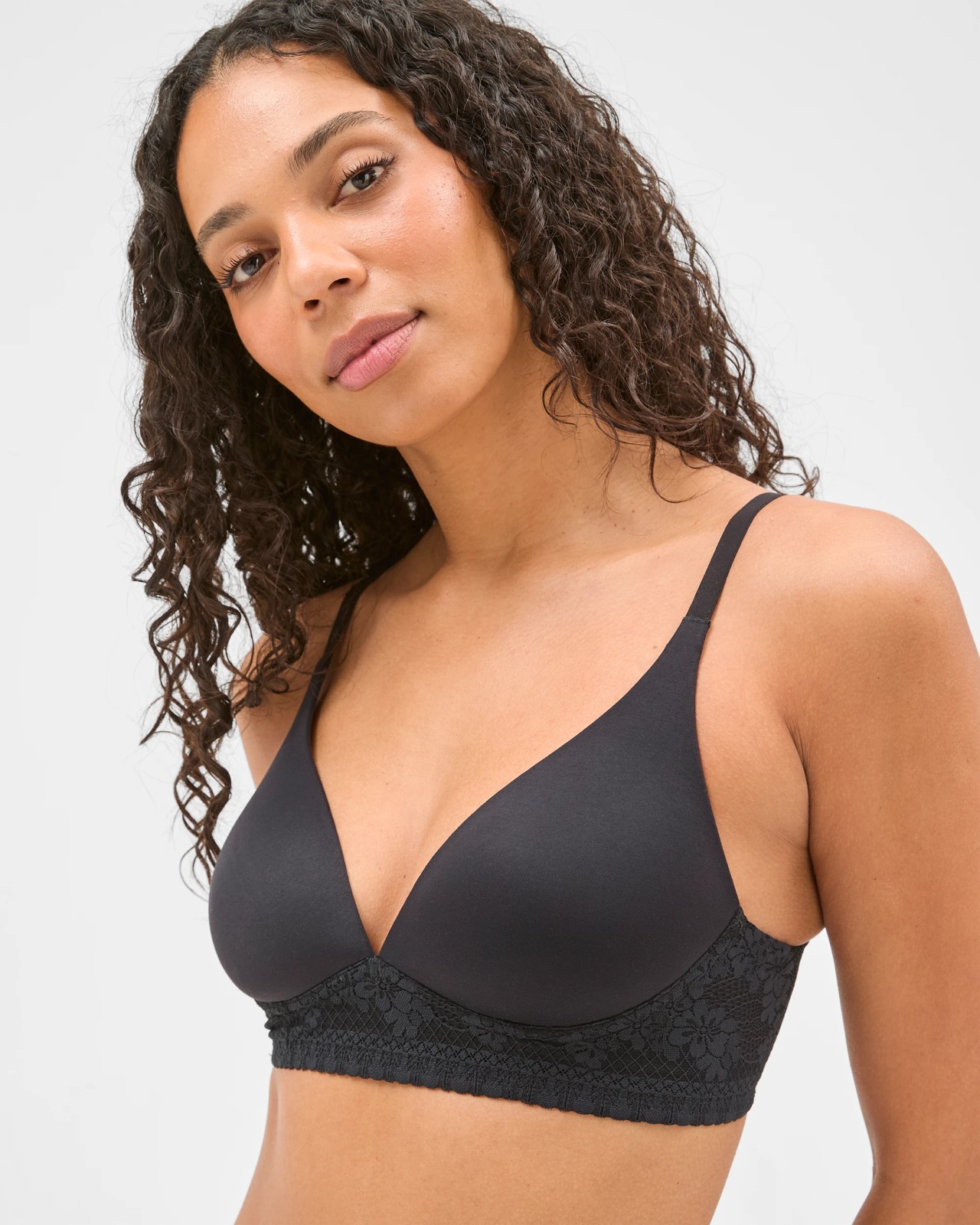 Soft Comfort Wirefree T-Shirt Bra - Black 2 of 3