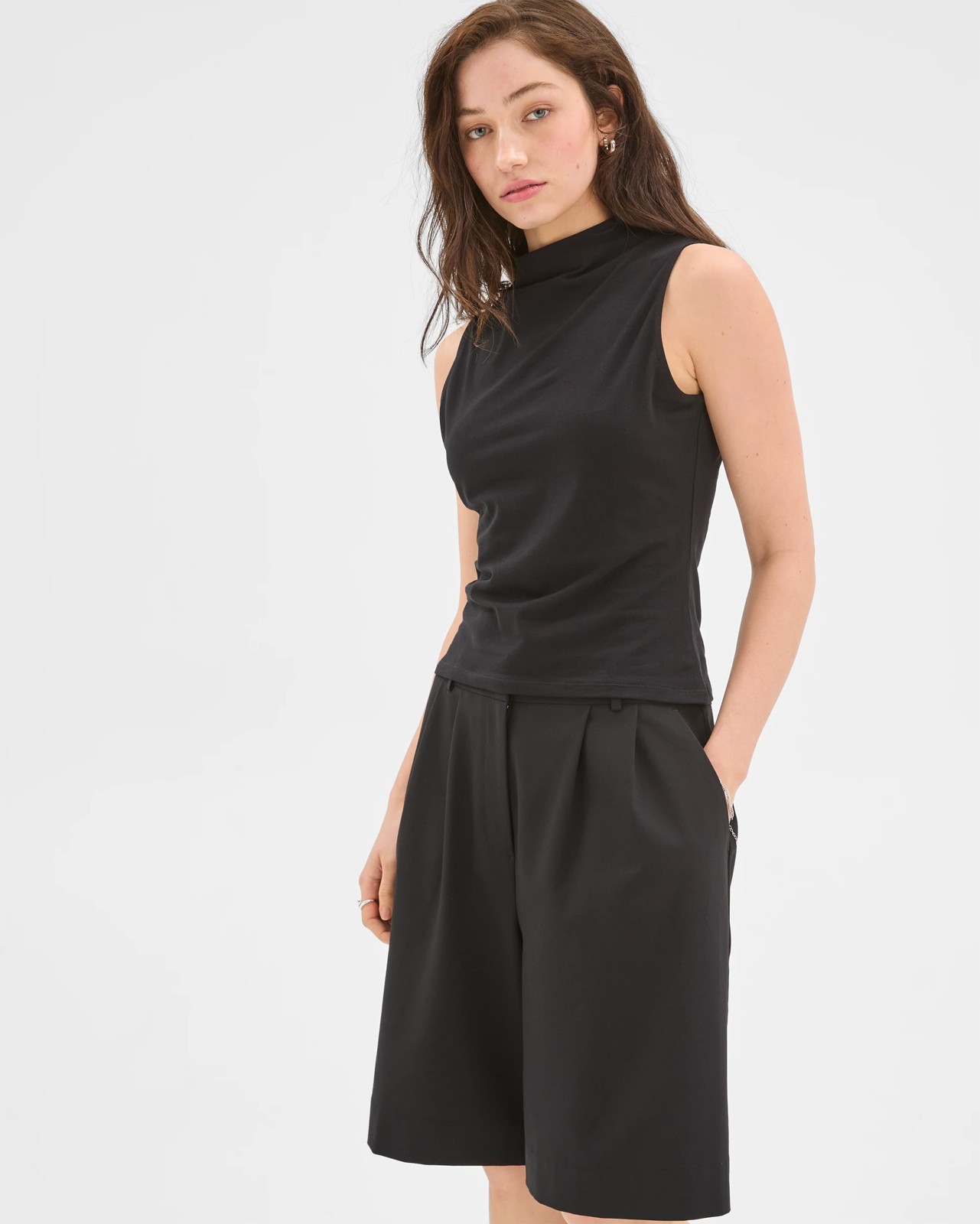 Lily Loves Tailored Bermuda Shorts - True Black 3 of 5