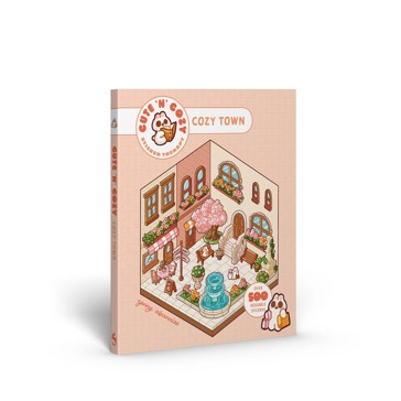 Cute 'N' Cozy: Cozy Town Sticker Therapy by Zenny Abanales - Book