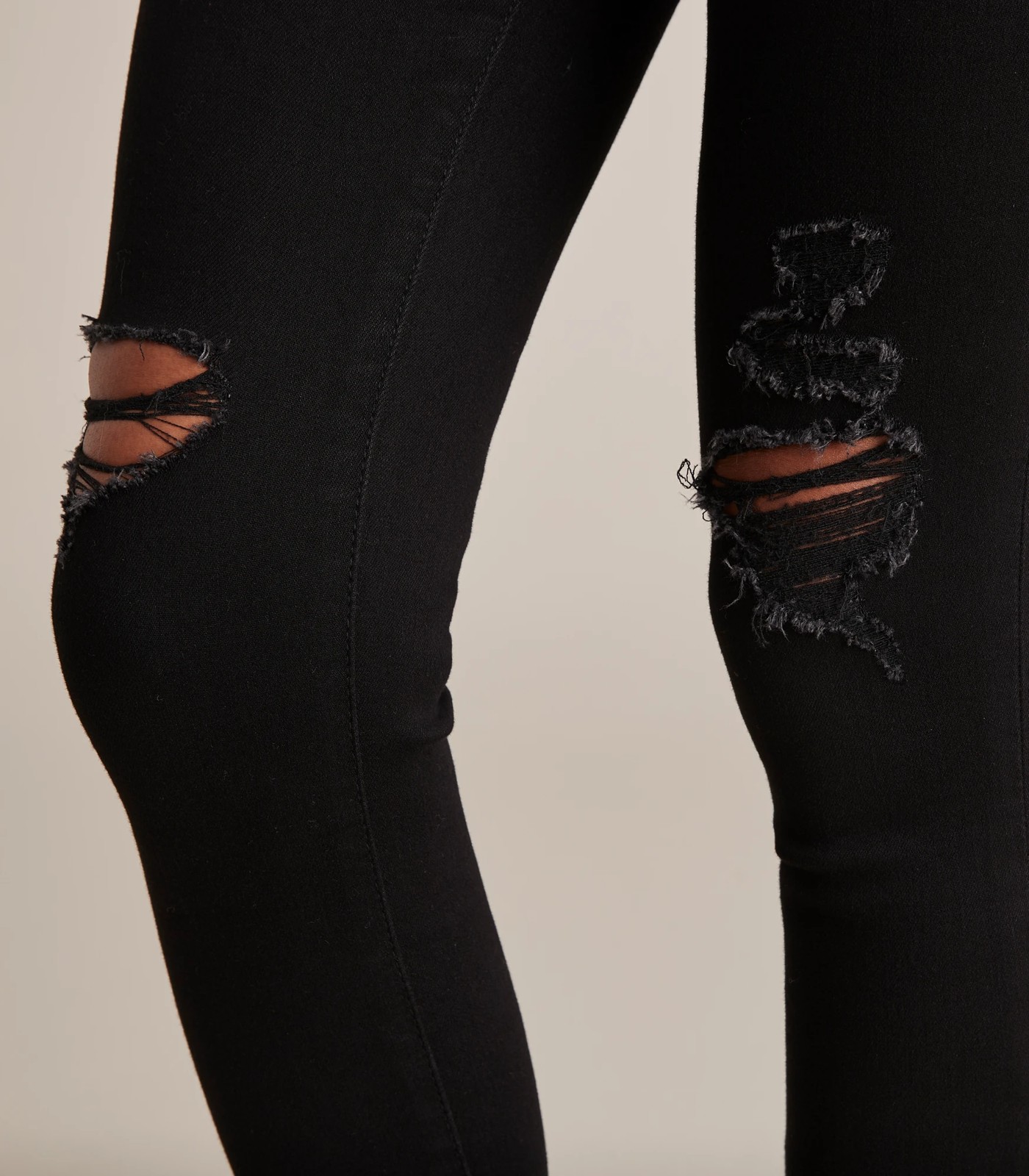 Hollister high waist cotton leggings in black