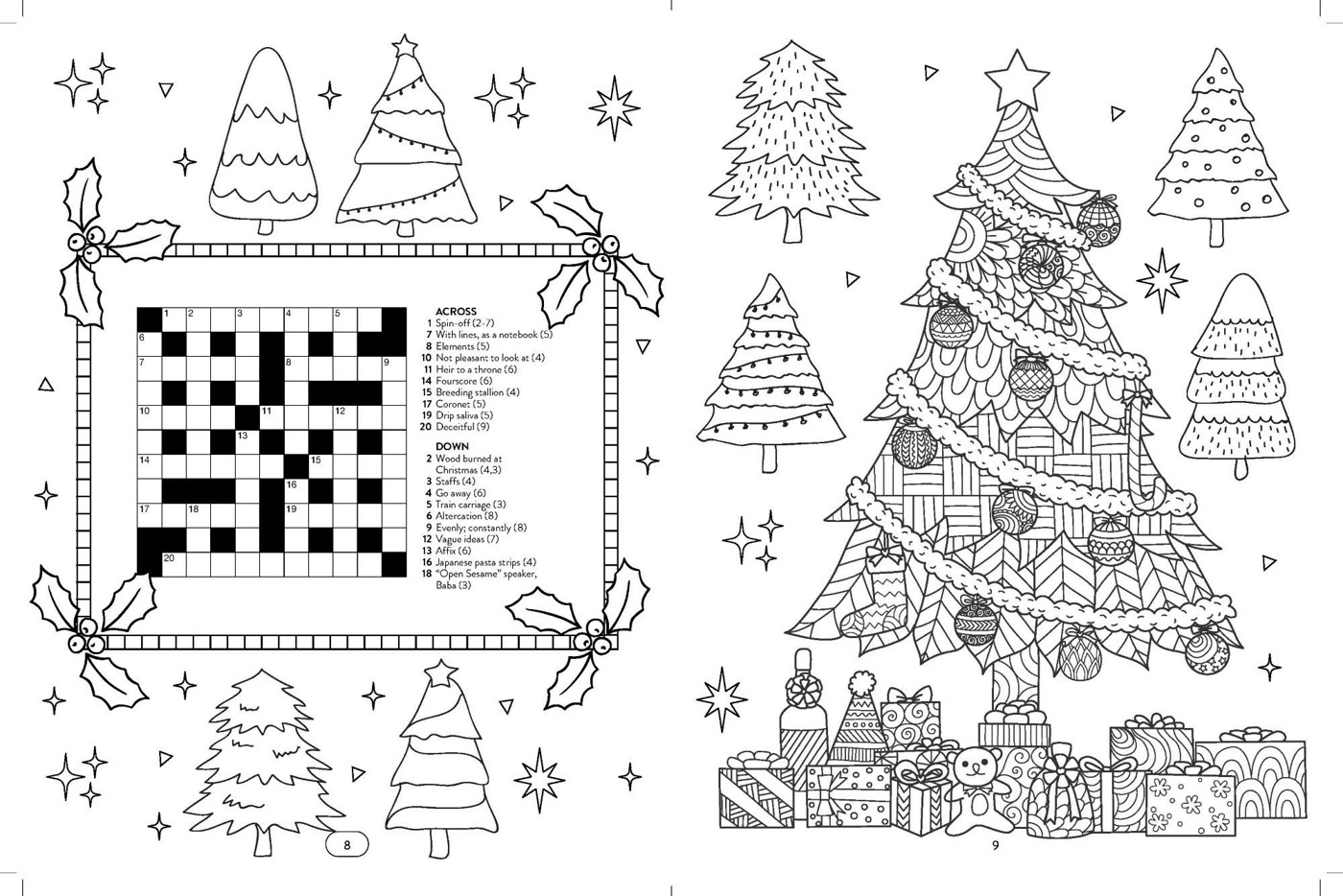 Christmas: Mixed Puzzles and Colouring - Book 2 of 2