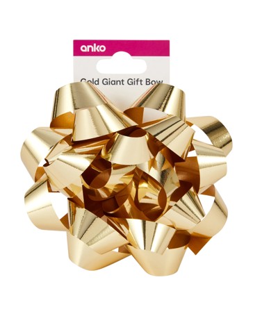 Giant Gift Bow, Gold Look - Anko
