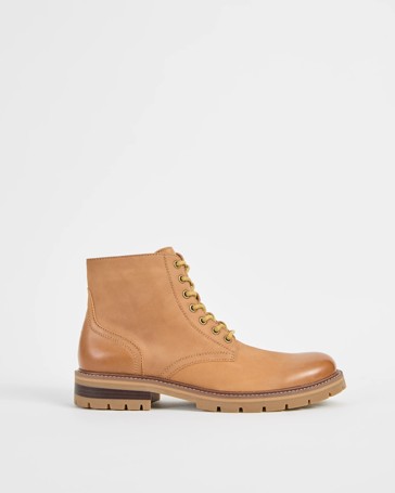 Leather Lace Up Boots