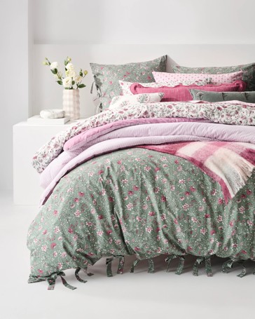 Adley Floral Australian Cotton Quilt Cover Set