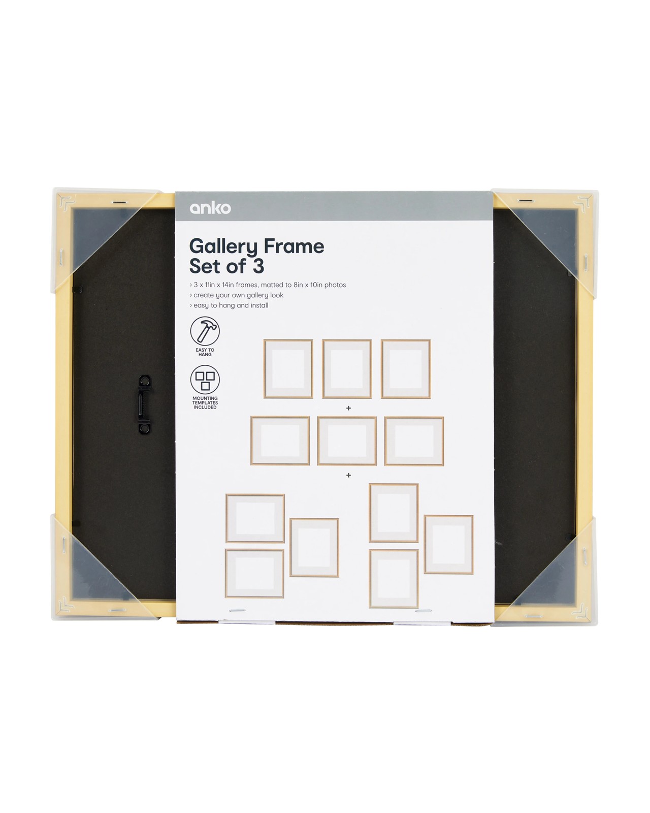 Anko Set of 3 Gallery Frame - Walnut 6 of 6