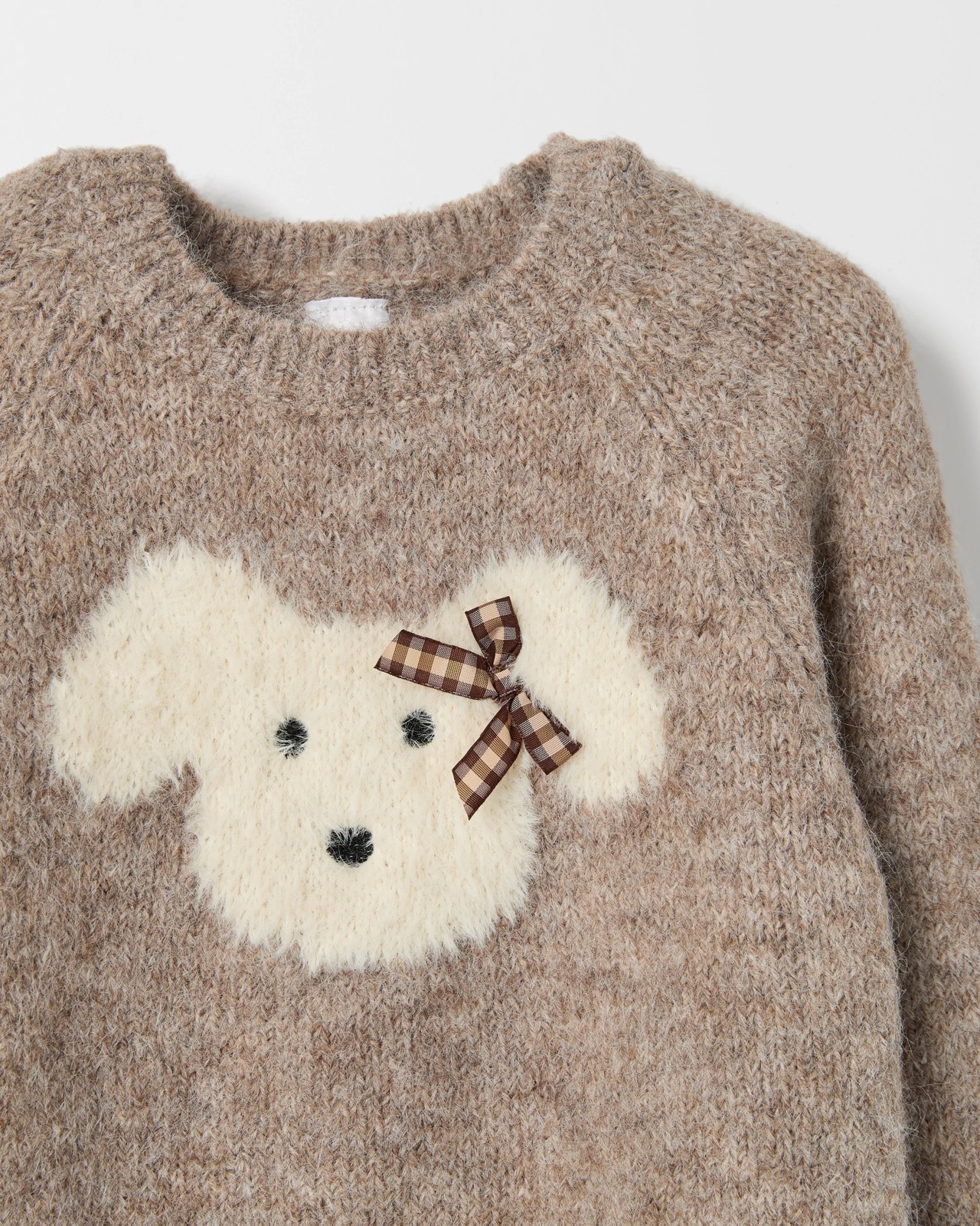 Fluffy Dog Embroidered Knit Sweater 2 of 2