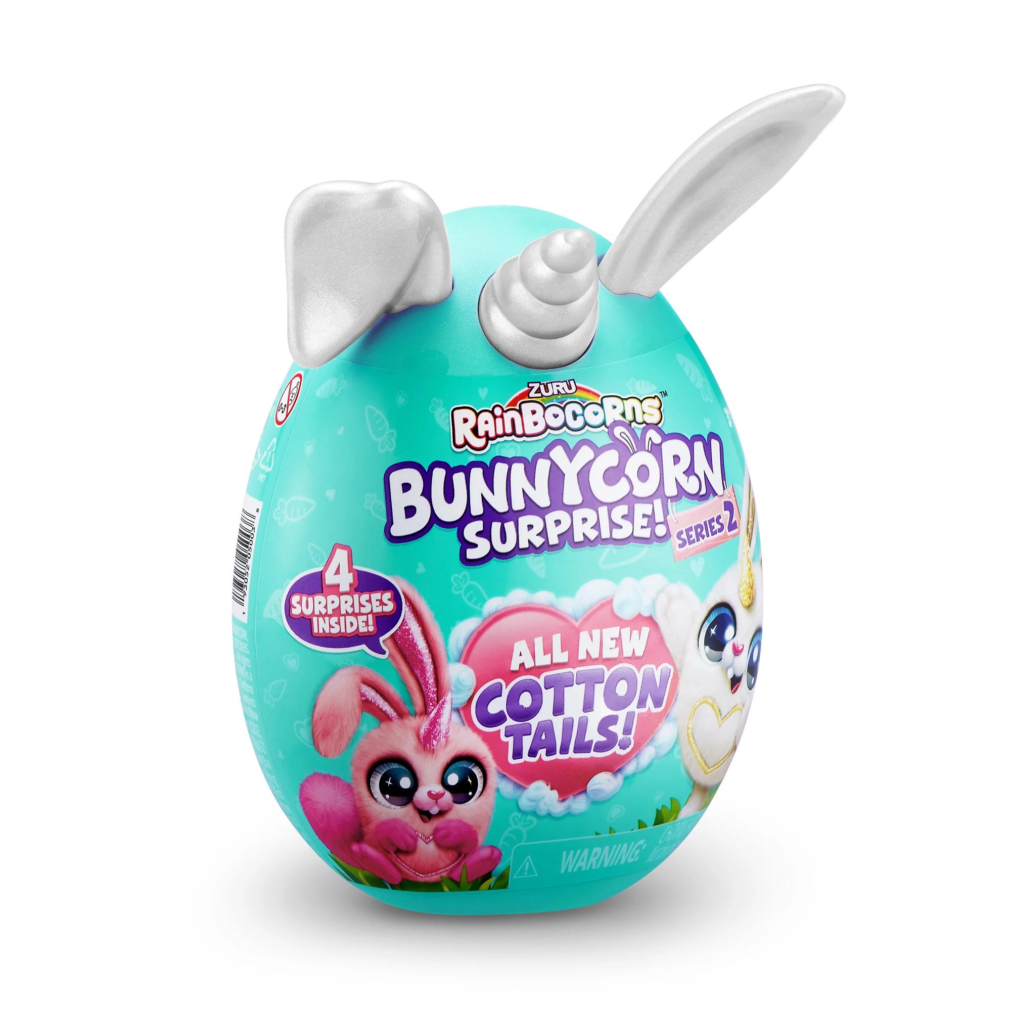 Rainbocorns Bunnycorn Surprise Series 2 - Lot De 2 - Peluches à Collectionner + 4 Surprises