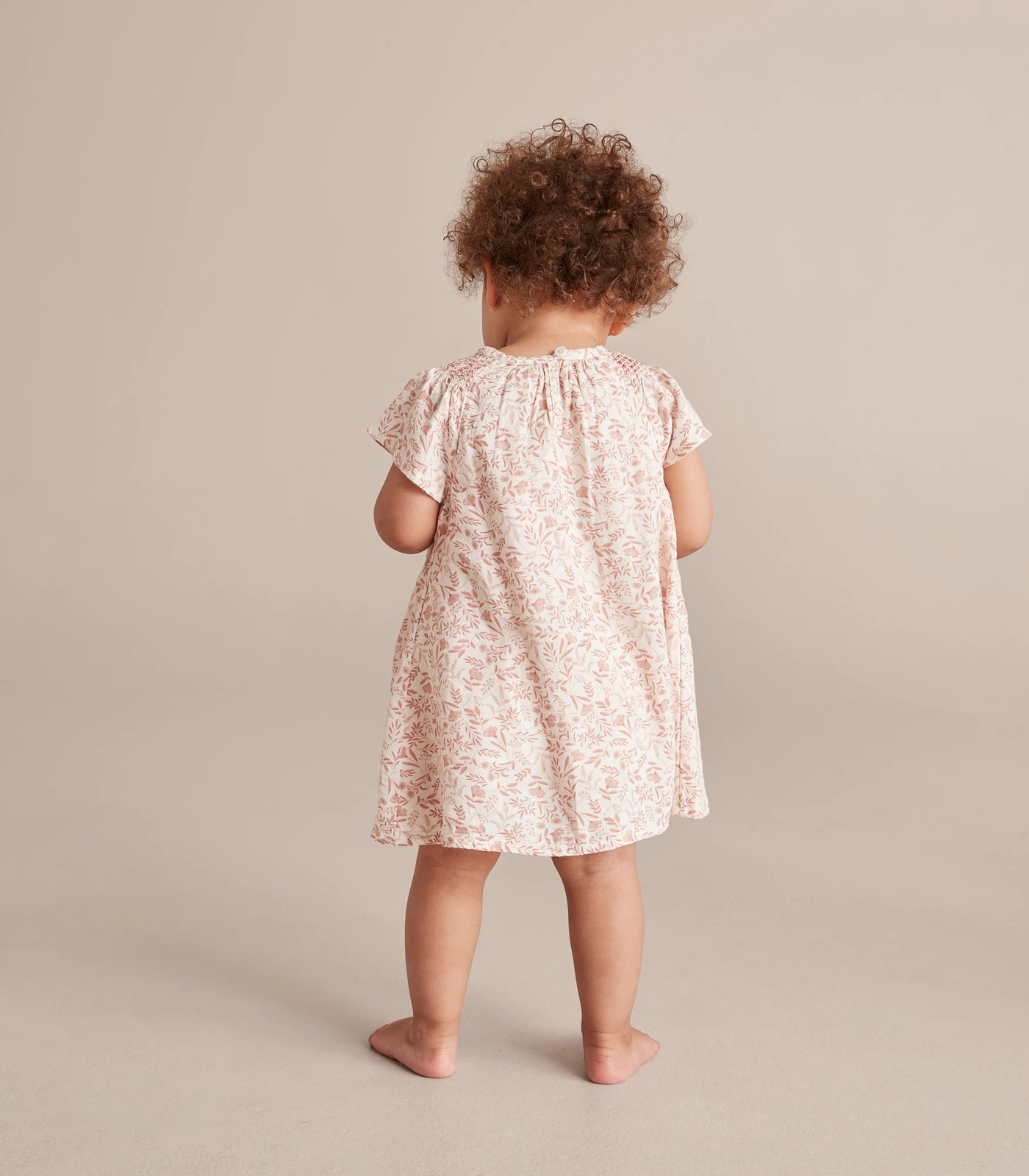 2 Piece Baby Linen Blend Dress and Bloomer Set 6 of 6