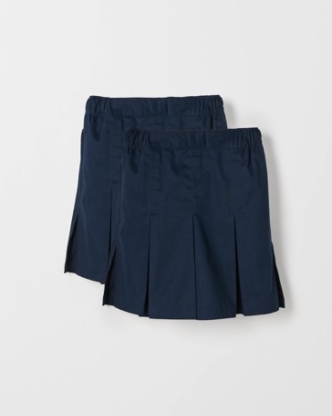 Australian Cotton Blend School 2 Pack Drill Skort