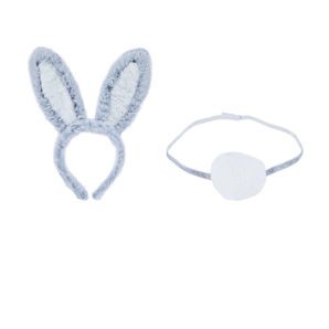Anko Grey Bunny Ears and Tail Set product image