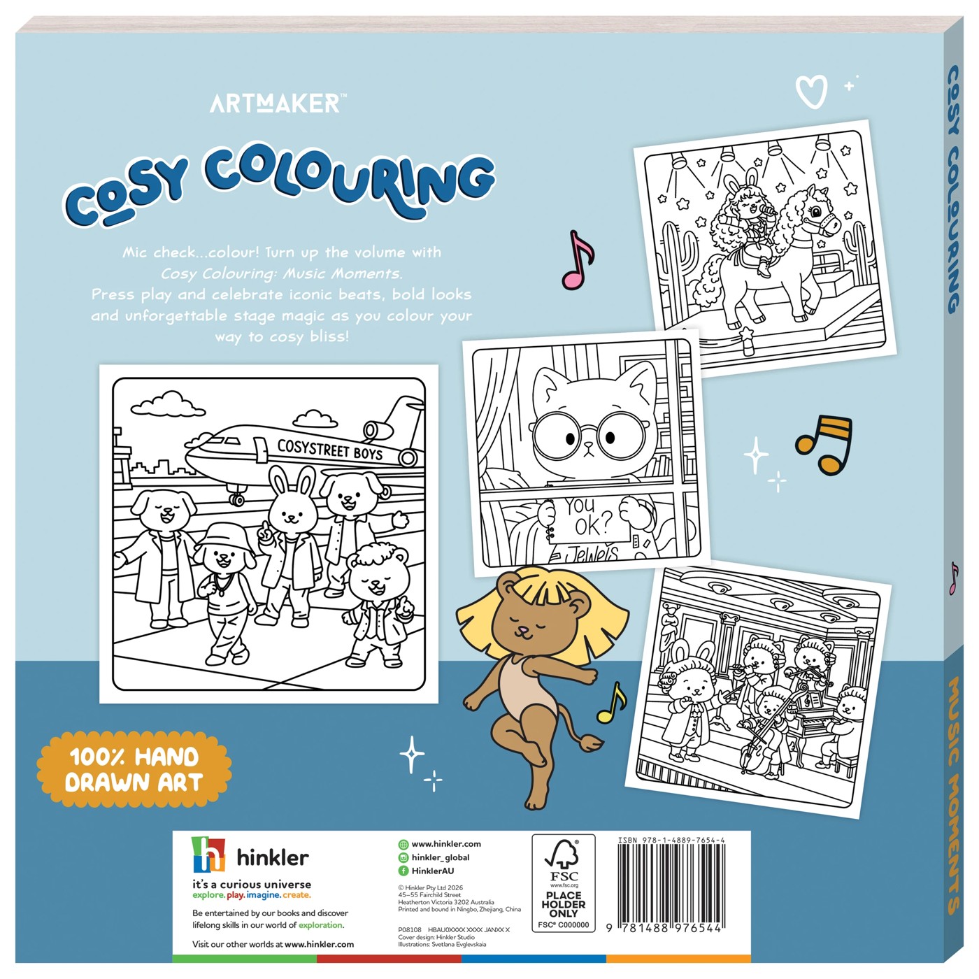 Art Maker Cosy Colouring: Music Moments - Book 2 of 5