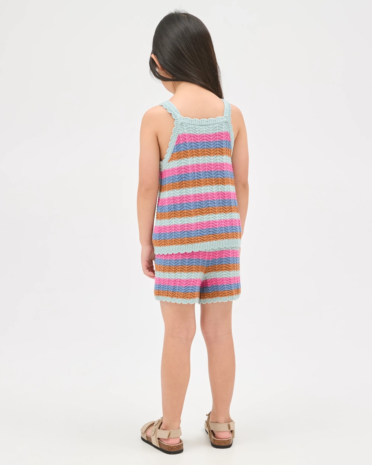 Australian Cotton Crochet Tank Top and Shorts Set 4 of 5