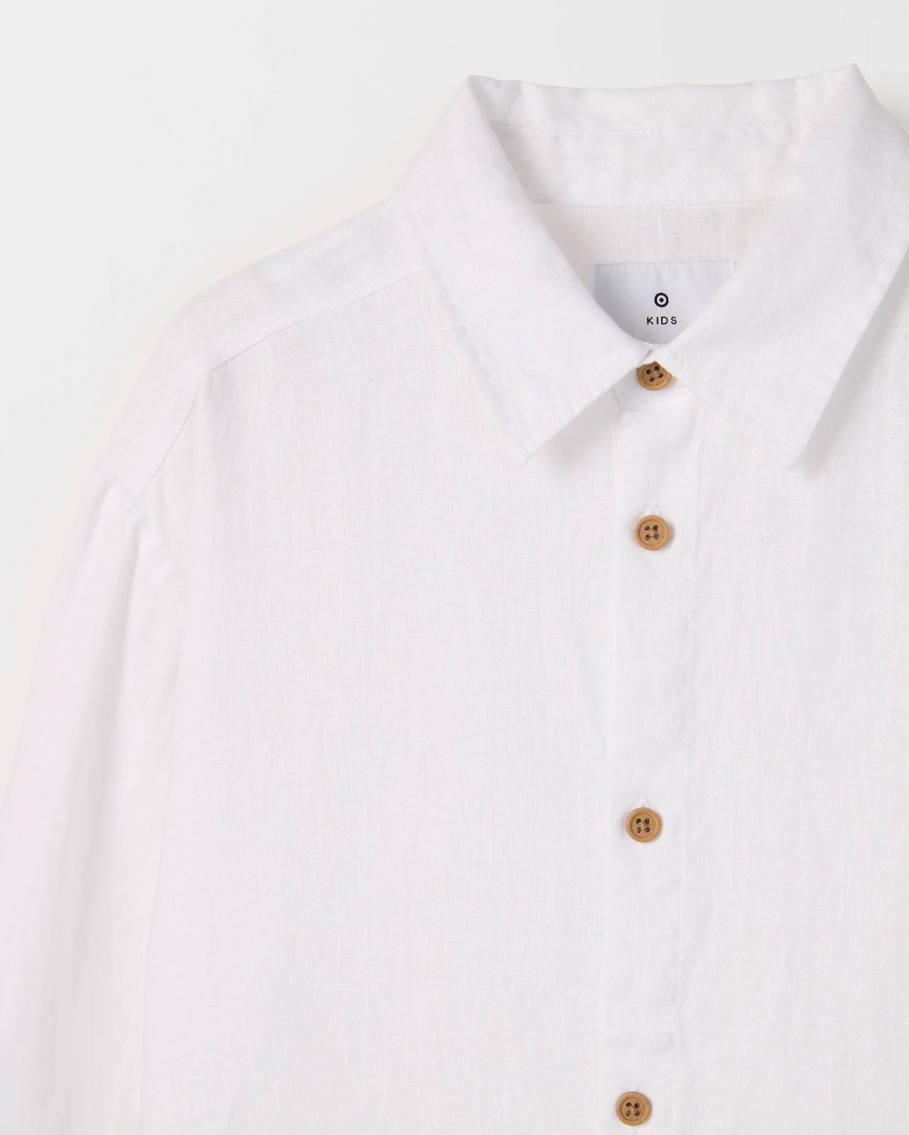 European Linen Long Sleeve Shirt - White 6 of 6
