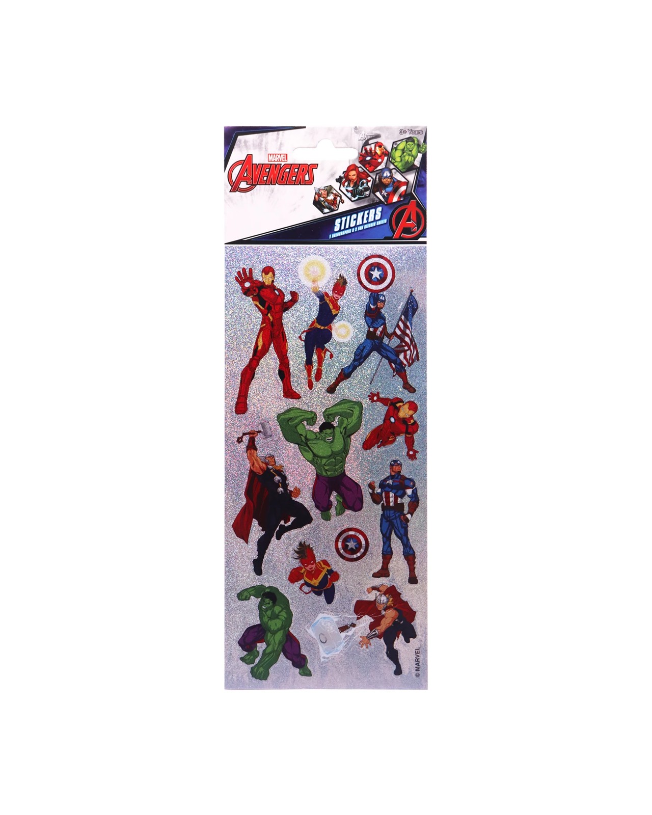 Marvel Avengers Holographic Stickers 3 Pack 