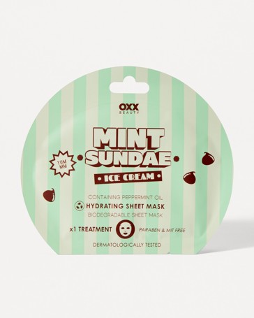 OXX Beauty Hydrating Sheet Mask - Mint Sundae Ice Cream