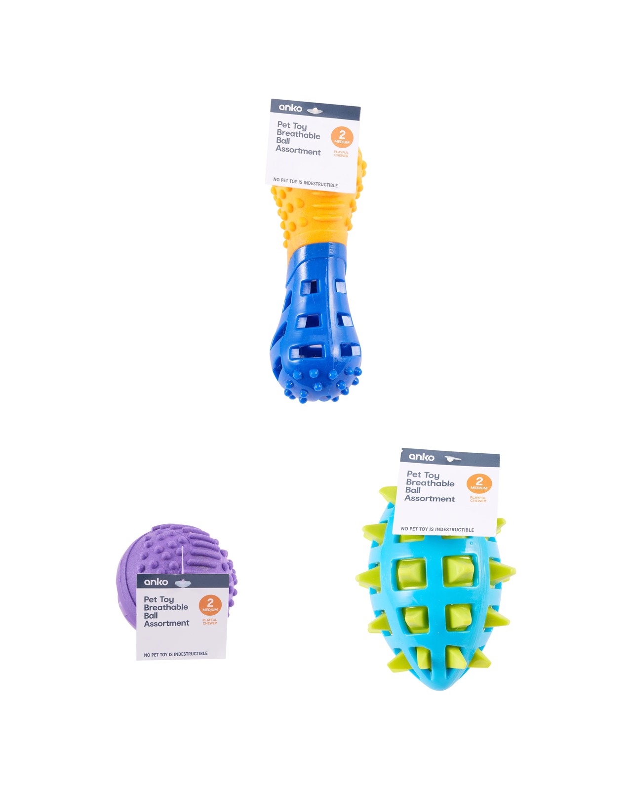 Pet Toy Breathable Ball, Assorted - Anko 4 of 4