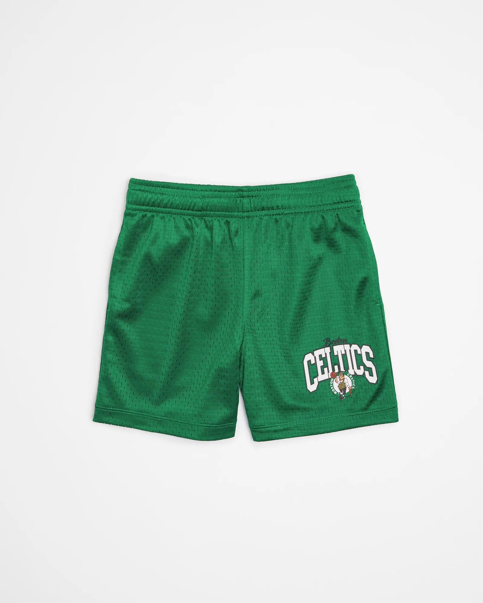 Celtics shorts with celtics on front sale