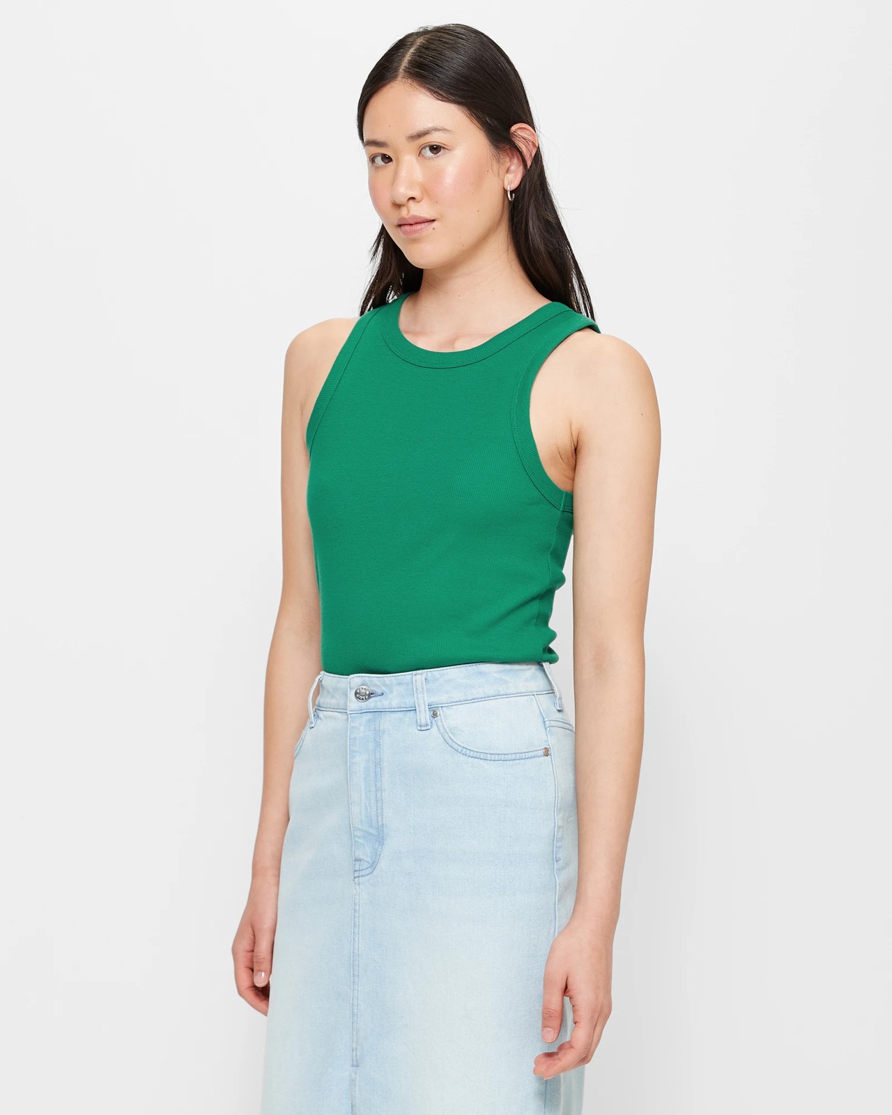 Australian Cotton Racer Front Tank Top 3 of 5