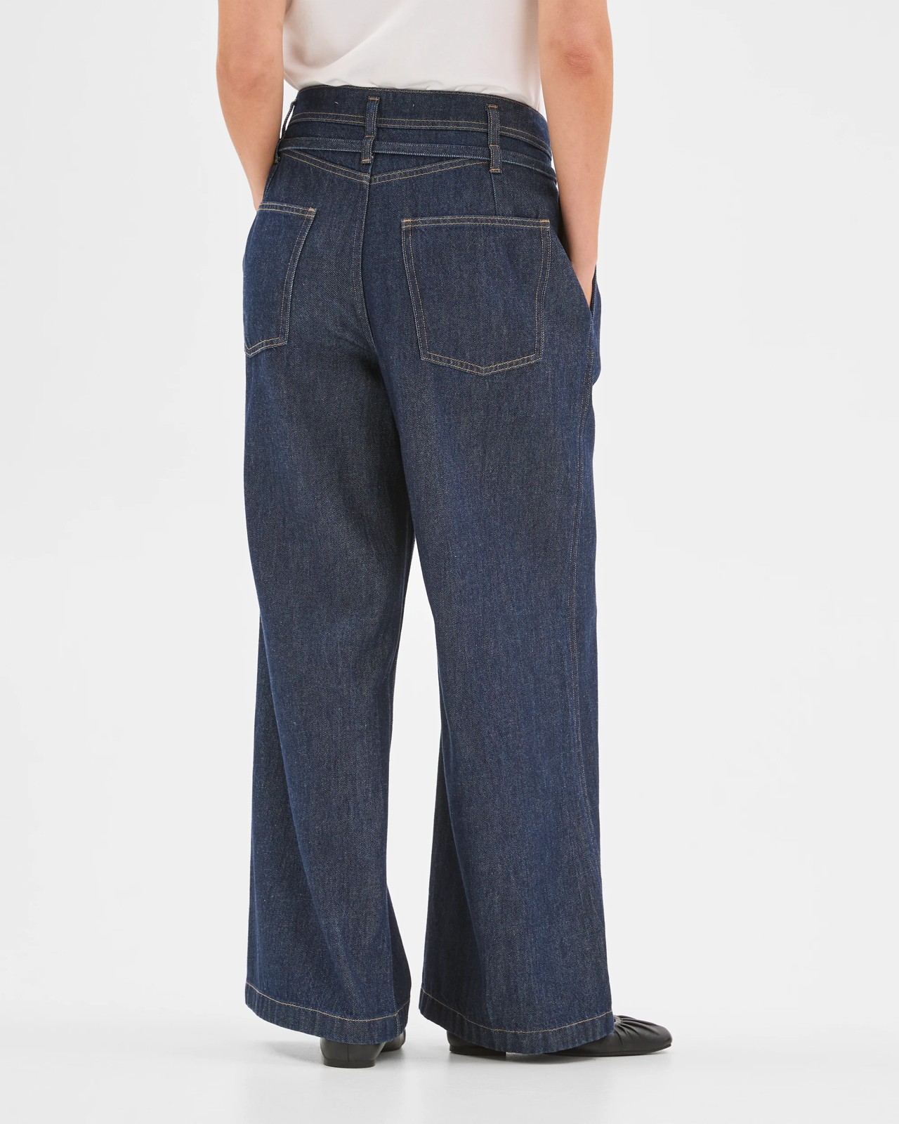 Belted Slouch Denim Jeans 6 of 6
