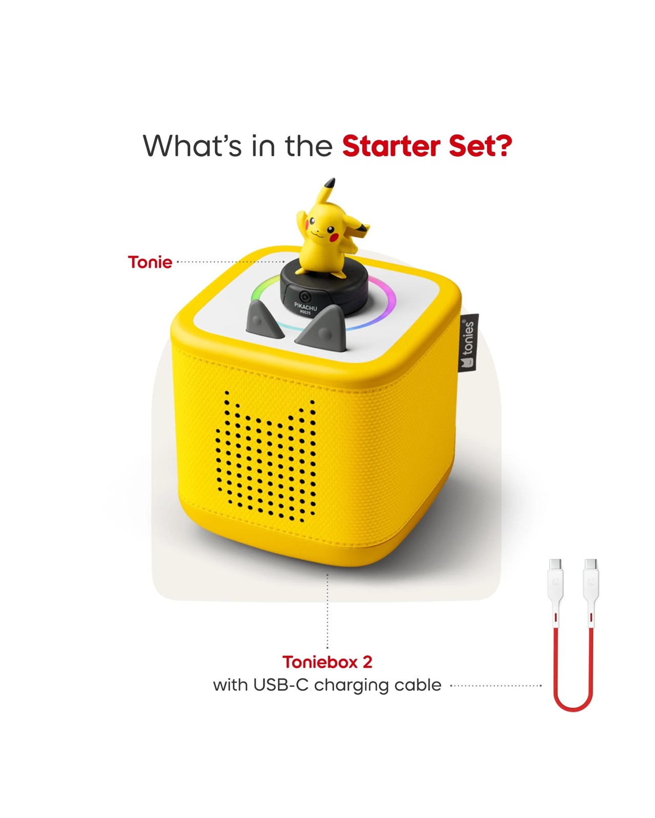 Pokemon Toniebox 2 Pikachu Starter Set 3 of 6