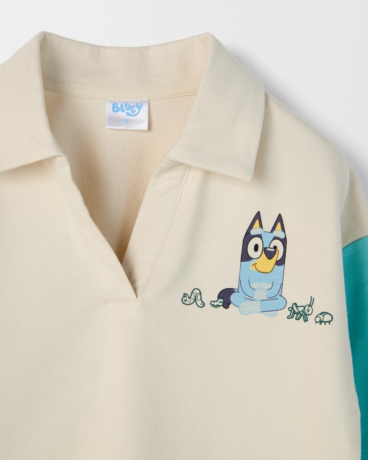 Bluey License Australian Cotton Blend Rugby Splice Sweat Top 2 of 2