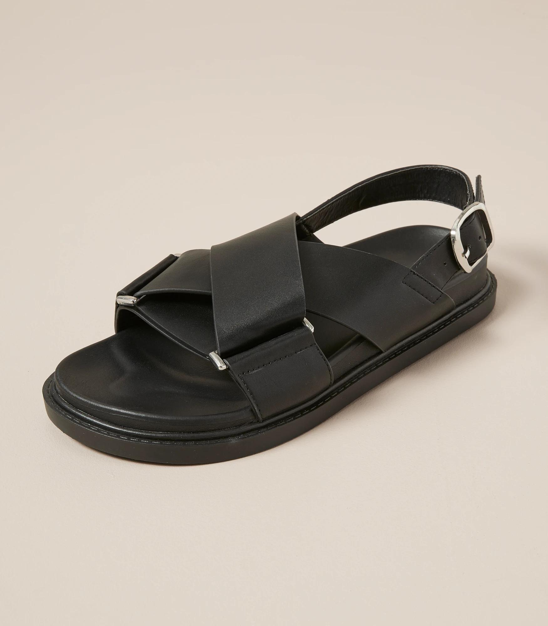 Womens Crossover Moulded Sandal Maria Black Target Australia