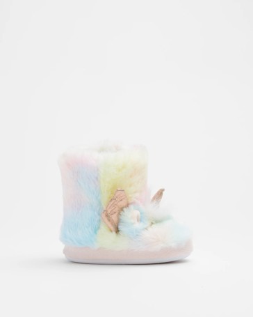 First Walker Baby Girls Unicorn Slipper Boot