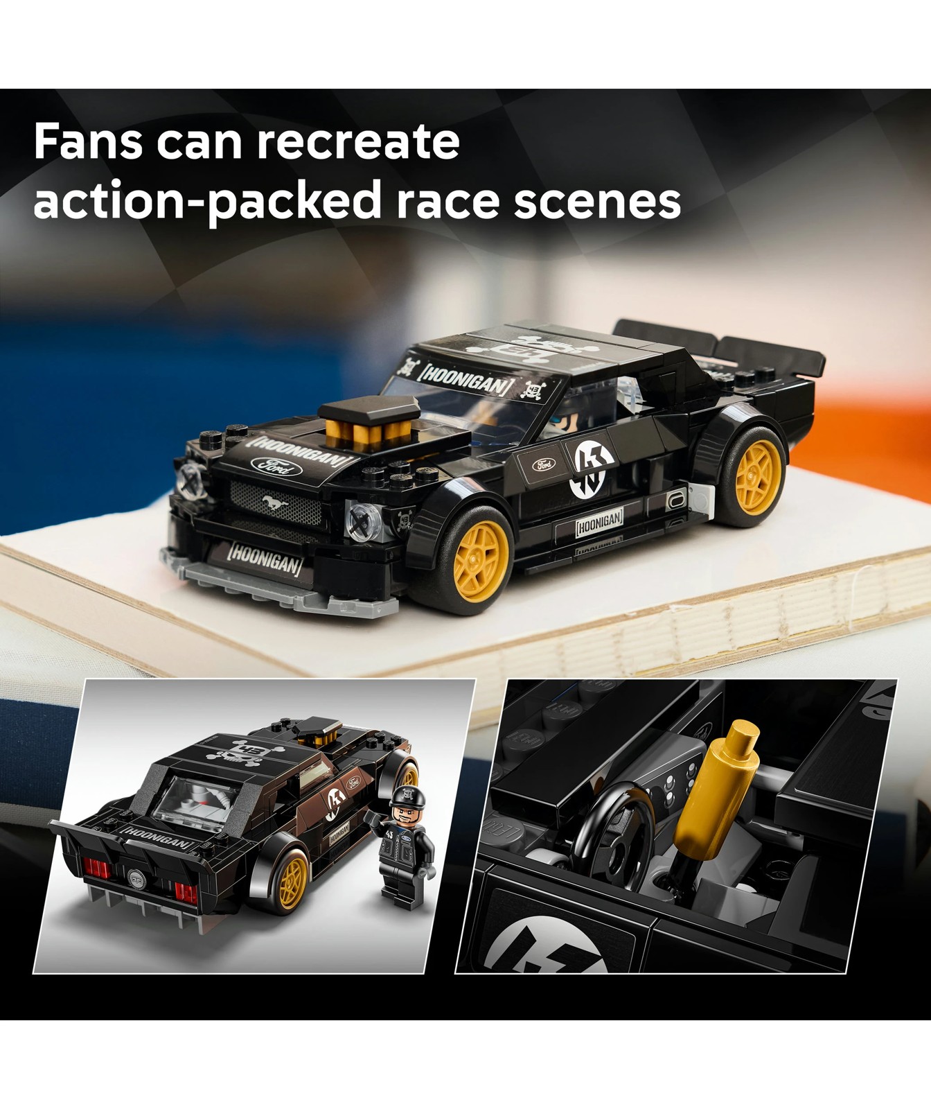LEGO® Speed Champions Ken Block's '65 Ford Mustang Hoonicorn V1 77262 3 of 5