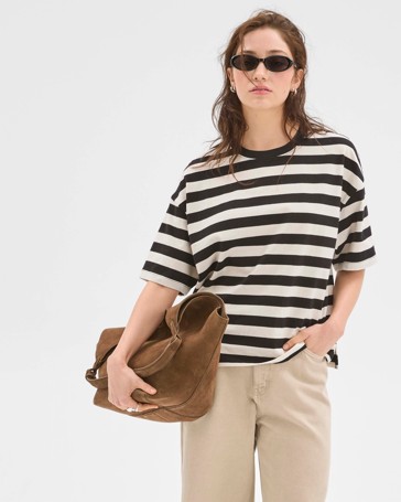 Lily Loves Australian Cotton Oversized Boxy Printed T-Shirt