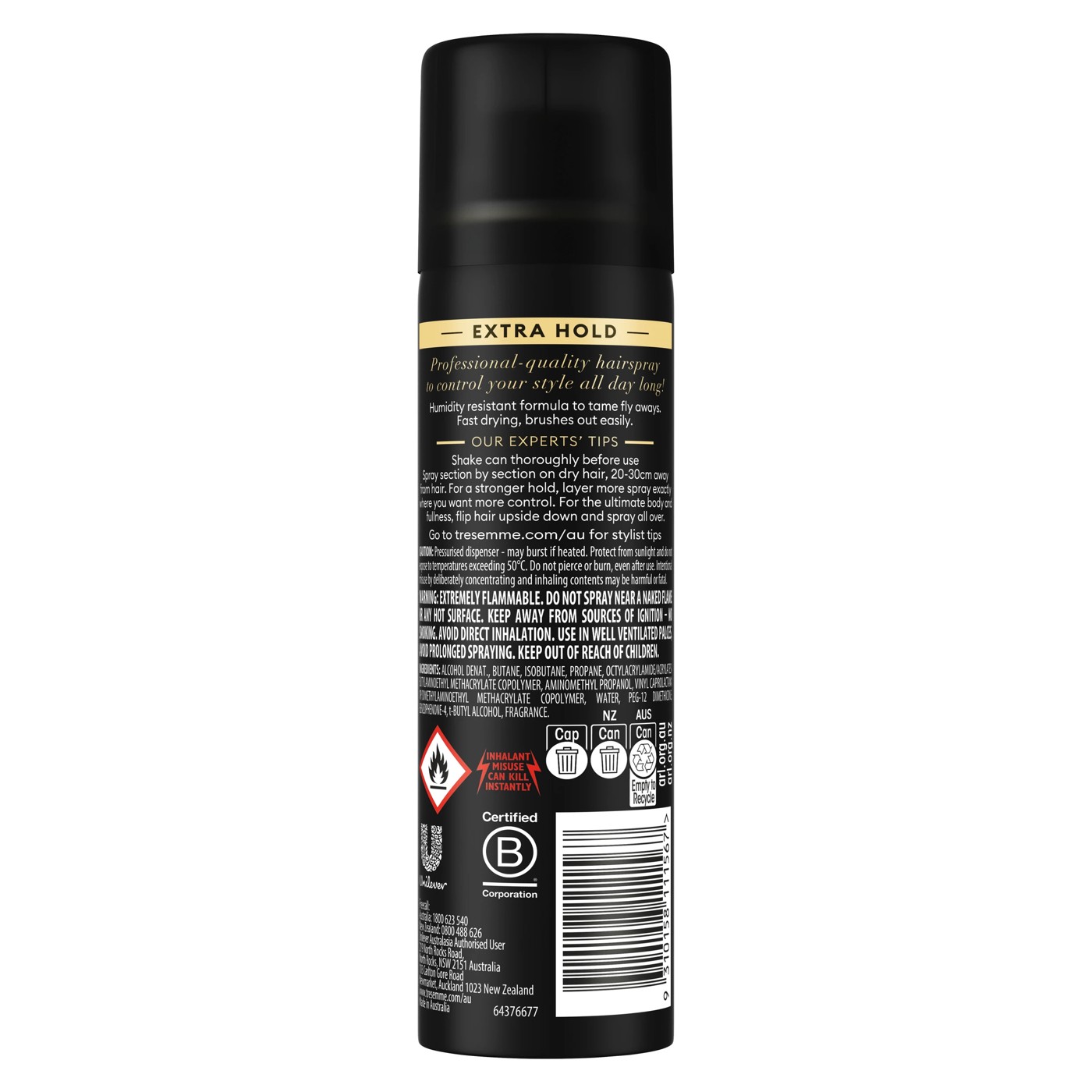 TRESemme Salon Finish Extra Hold Hairspray 75g 2 of 6