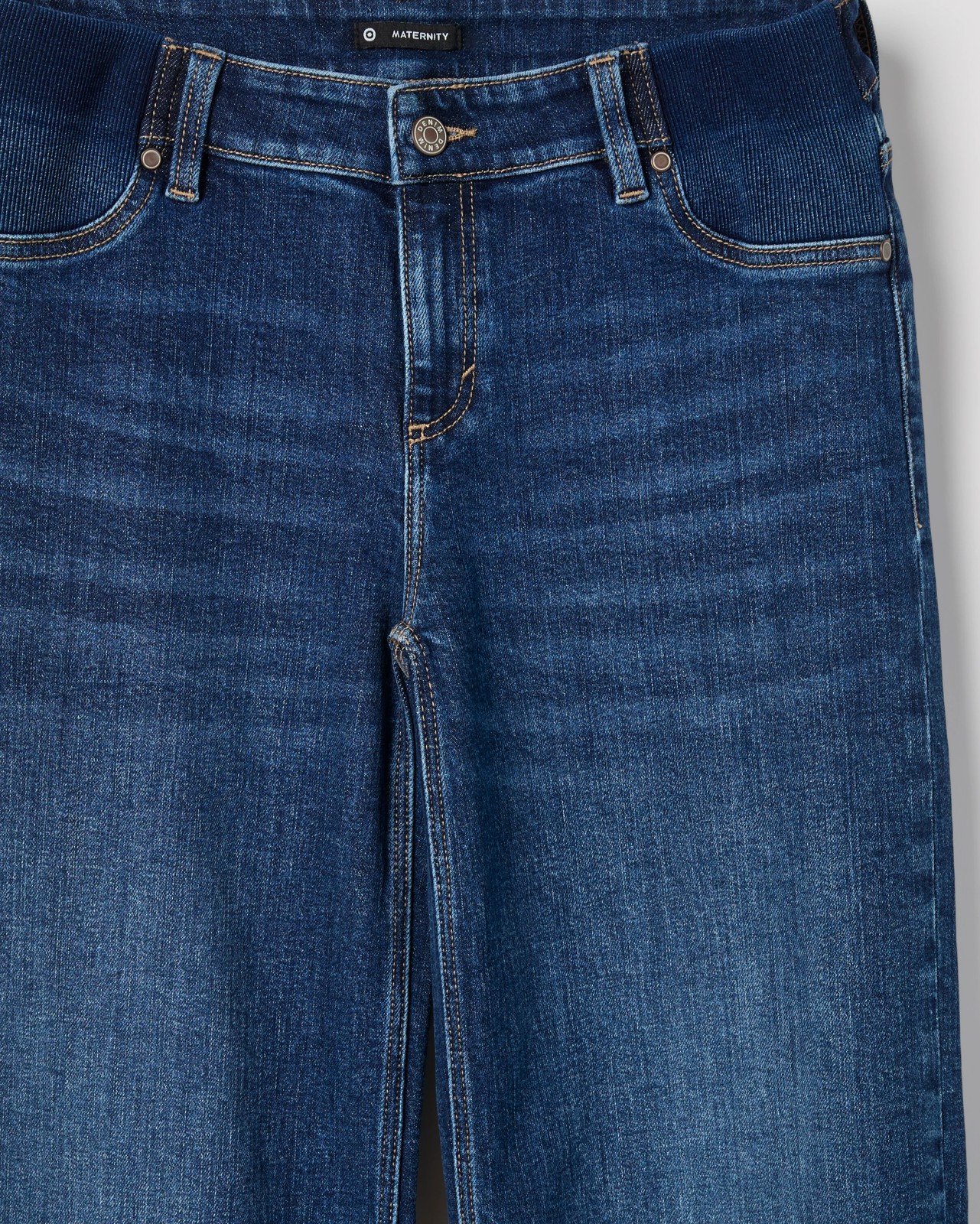 Maternity Under The Belly Denim Wide Leg Jeans 2 of 2