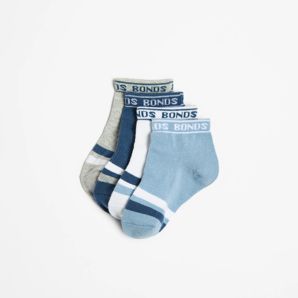 Baby Cotton Blend Logo Cushioned Sport Low Cut Socks 3 Pack - Bonds product image