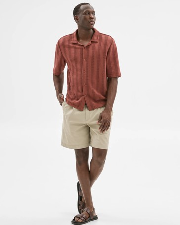 Australian Cotton Blend Knit Resort Shirt - Commons