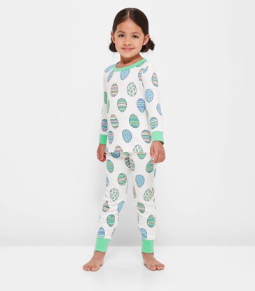 Family Matching Junior Kids Unisex Easter Cotton Waffle Pyjama Set