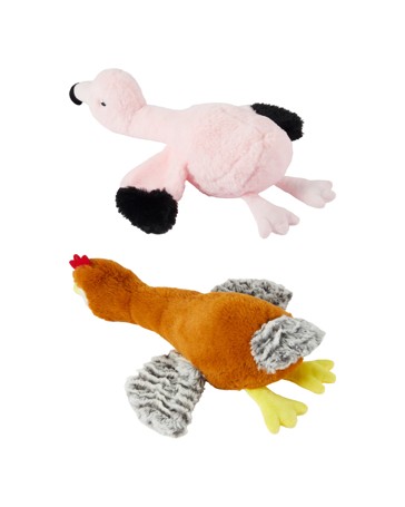 Anko Pet Chicken/Flamingo Plush Toy - Assorted