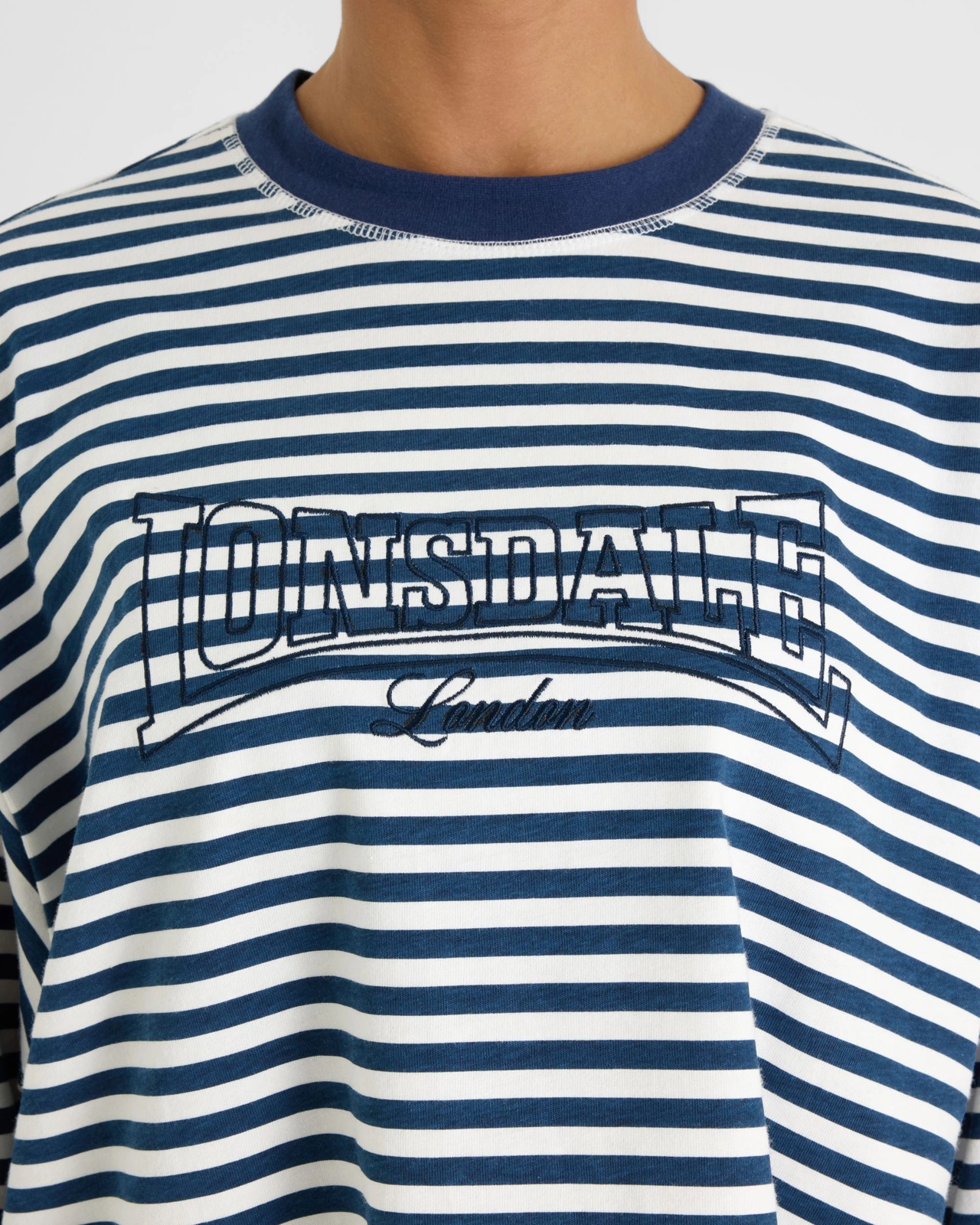 Lonsdale London Boyfriend Long Sleeve T-Shirt - Navy 3 of 6