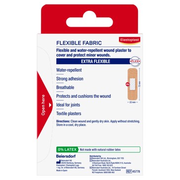 Flexible Fabric Plasters, 40 Pack - Elastoplast