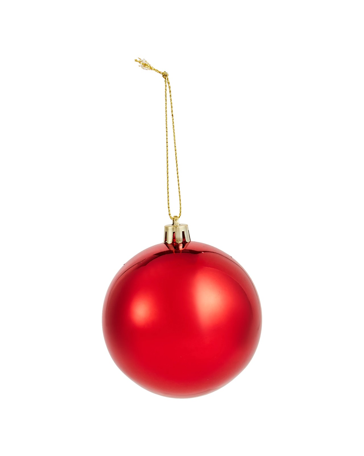 Anko 8 Pack of 8cm Red Baubles 4 of 6