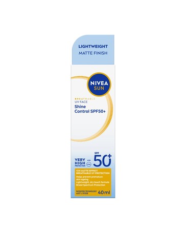NIVEA Sun Breathable UV Face Shine Control SPF 50+ 40ml