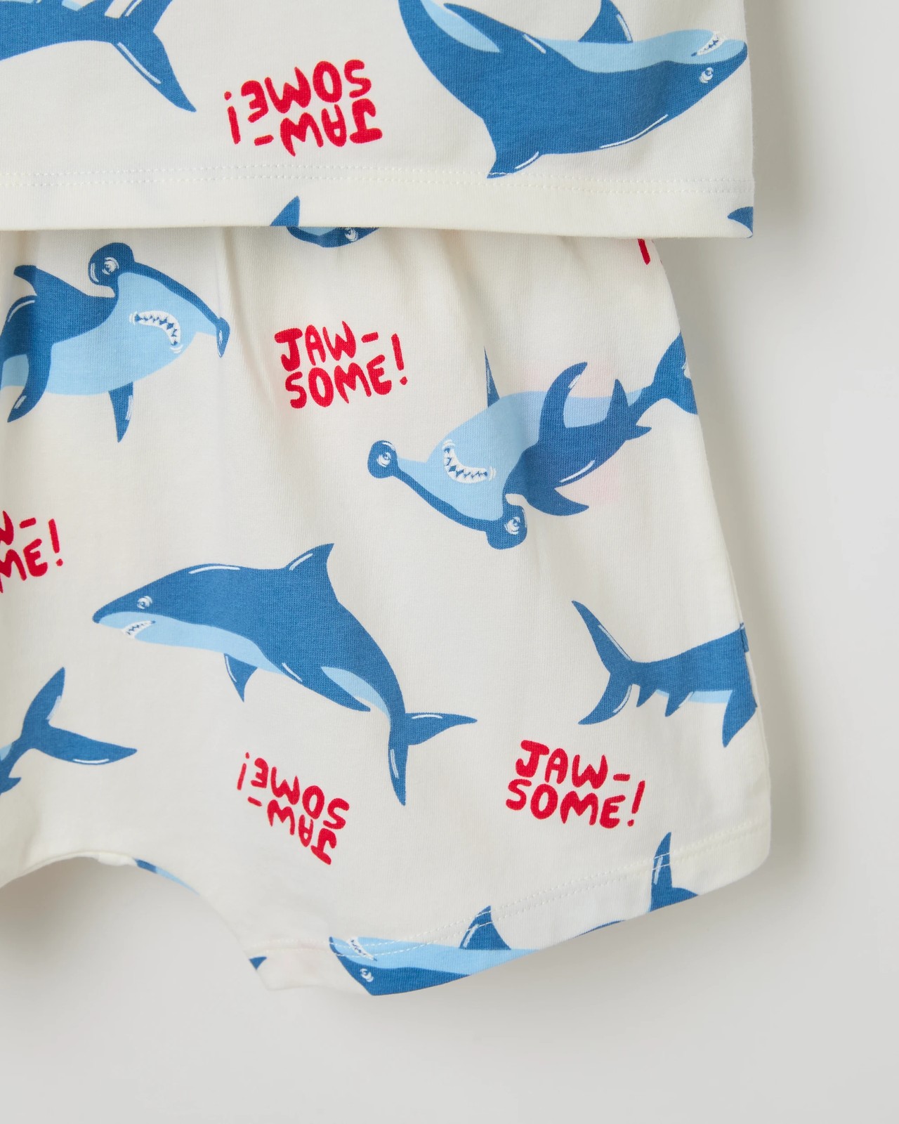 Bonds Younger Boys Sleep Set - White Jaw-some 3 of 4