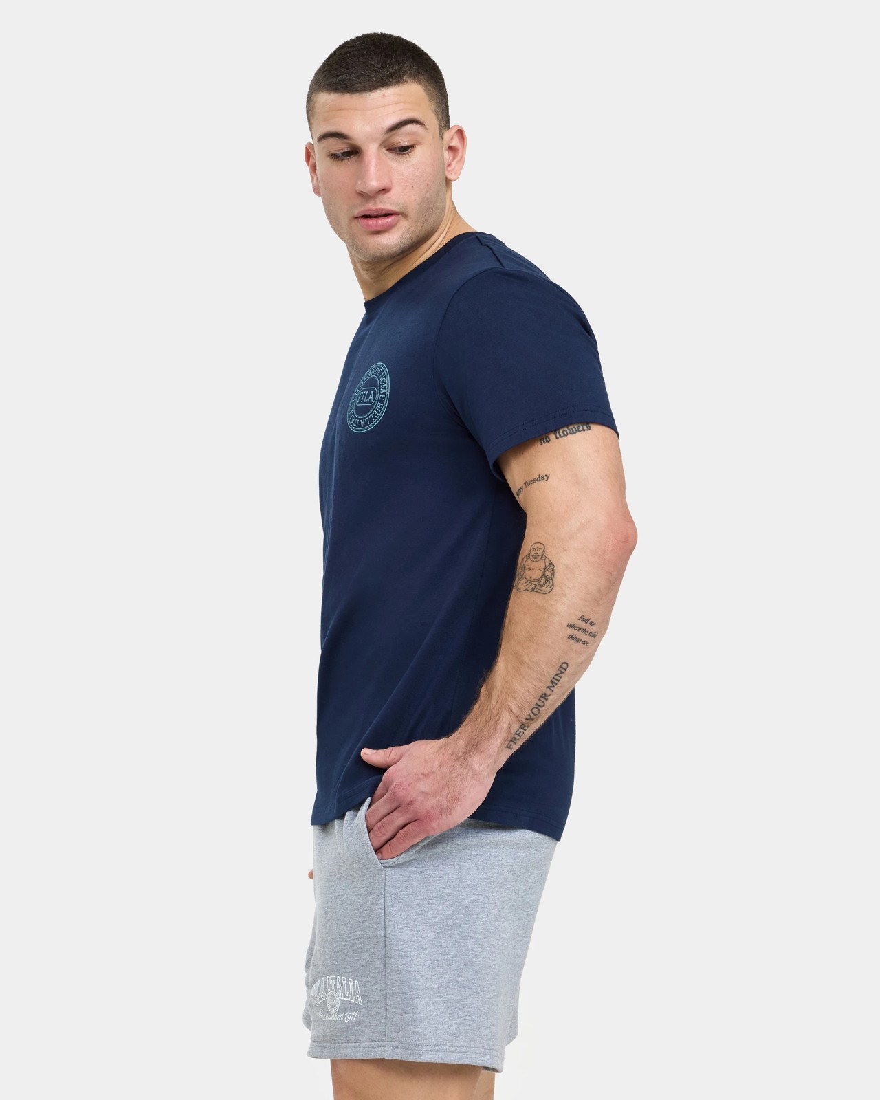 Fila Carlo Graphic T-Shirt - Sapphire Navy 3 of 5